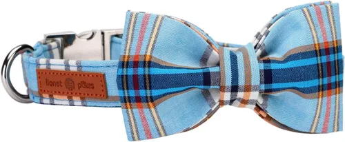 Miniatura 18 de Lionet Paws Collar de Pascua para perro con pajarita, collar de conejo con hebilla de metal para perros, collar ajustable y cómodo para perros