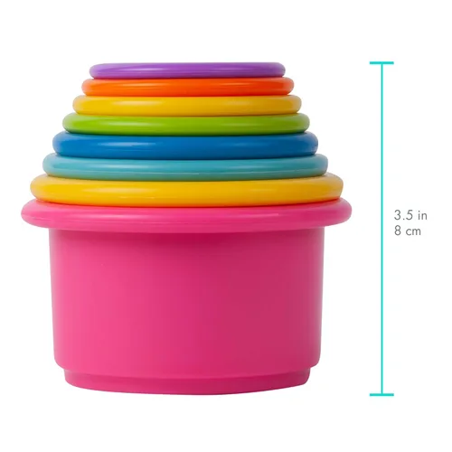 Miniatura 7 de The First Years vasos para apilar, Multicolor