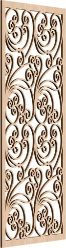 Miniatura 61 de 9 3/8"W x 24 3/8"H x 1/4"T Marilla Decorativos Paneles de Pared de Madera Calado, Abedul