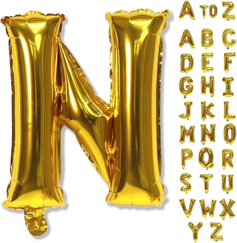 Miniatura 163 de Globo dorado champán con el número 5, globos de aluminio autoinflables grandes de 40 pulgadas del 0 al 9, globo de helio digital 5 dorado claro