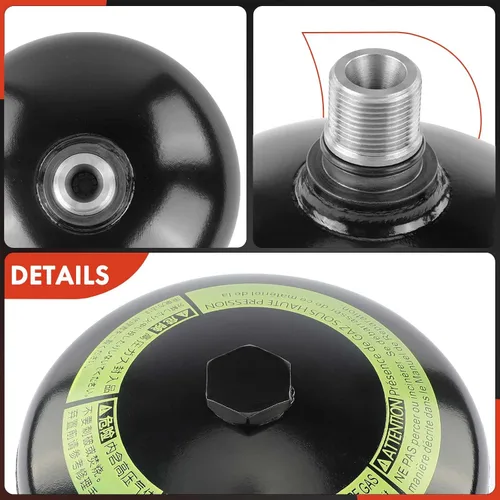 Miniatura 7 de A-Premium Acumulador de suspensión trasera compatible con Toyota Land Cruiser y Lexus LX570, 2008-2021, lado del conductor y del pasajero, repuesto