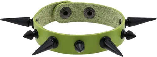 Miniatura 7 de Punk Rock Black Spike Pulseras Rivet Pulsera de cuero PU para mujeres y hombres