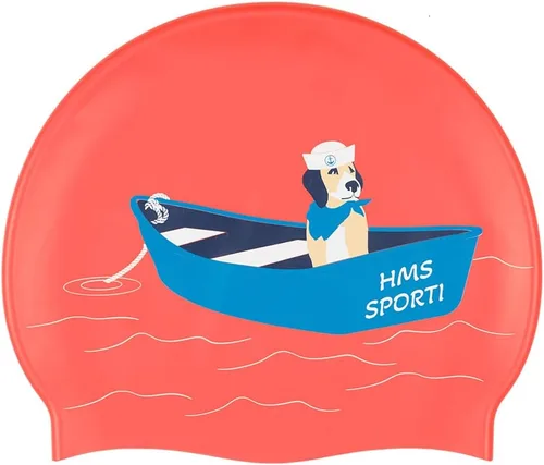 Miniatura 32 de Sporti Gorra de natación de silicona con diseño gráfico con altura de 7.6 pulgadas, apertura de 7.5 pulgadas, gorra de natación antideslizante