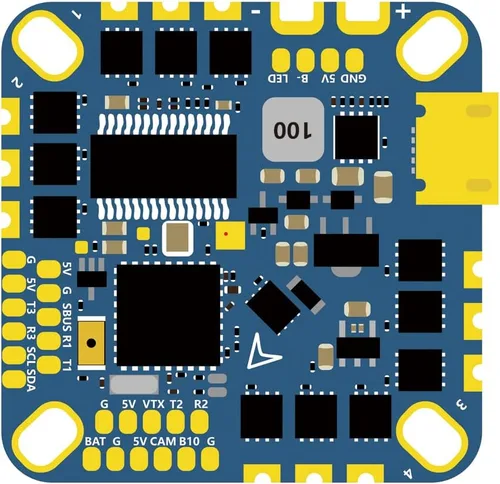 Controlador de vuelo F411 20A ESC AIO 2S-5S BLHELI_S MPU6000 compatible con receptor Frsky/Futaba/Flysky/TBS Crossfire/DSM-X DSM-2 (20A)