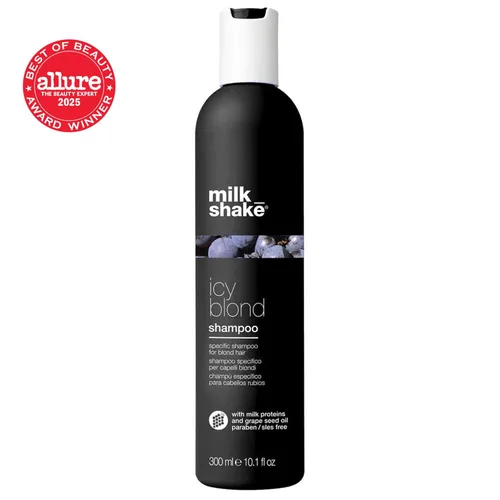 Miniatura 2 de milk_shake Icy Blond Shampoo - Pigmento negro para cabello muy ligero y platino Fl Oz