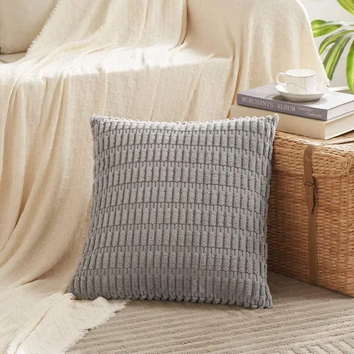 Miniatura 132 de Fancy Homi - Paquete de 2 fundas de almohada decorativas de color taupe de 22 x 22 pulgadas para sala de estar, sofá, cama, estilo rústico, bohemio