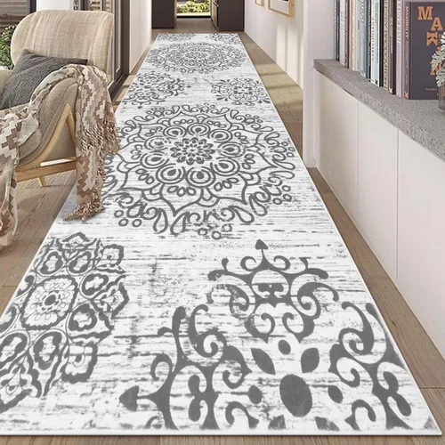 Miniatura 53 de HEBE Alfombra Pasillo 2'x10' Lavable Vintage Desgastada Alfombras de Área Antideslizante Alfombra de Lavandería Boho Alfombras de Piso para Pasillos