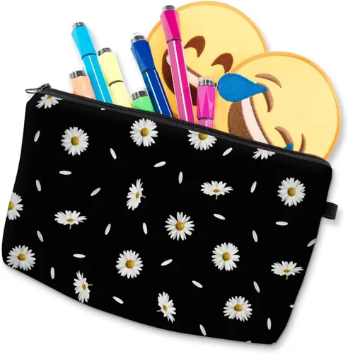 Miniatura 6 de Deanfun - Bolsa de maquillaje para mujer, organizador de maquillaje de poliéster duradero, bolsa de viaje impermeable y espaciosa, accesorios, 52366