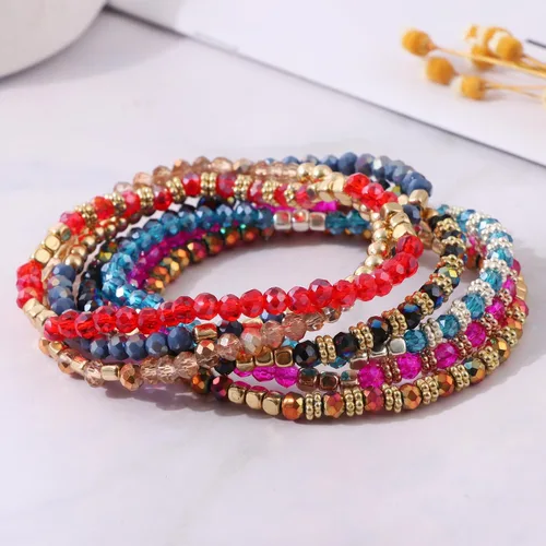 Miniatura 7 de JEWPARK 26 pulseras de plata dorada para mujer, pulseras anchas abiertas