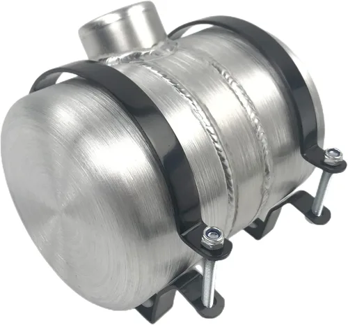 Miniatura 3 de JSD 3/4 Galón en total 15,2 cm x 20,3 cm Tanque de combustible de aluminio redondo pequeño para celda de combustible girada + Soporte de llenado