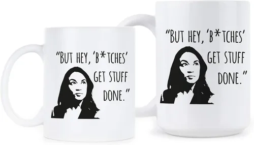Miniatura 2 de Alexandria Ocasio-Cortez Taza AOC Taza de café Get Stuff Done