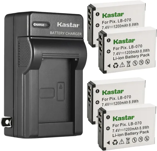 Miniatura 7 de Kastar LB-070 AC - Cargador de batería de repuesto para Kodak Pixpro AZ901, Kodak Pixpro AZ901 Astro Zoom, Kodak PIXPRO S1, Kodak PIXPRO S-1