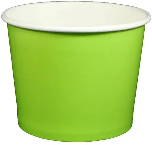 Miniatura 5 de Vasos de papel de yogur de 12 onzas, 1000 unidades (sólido-naranja)