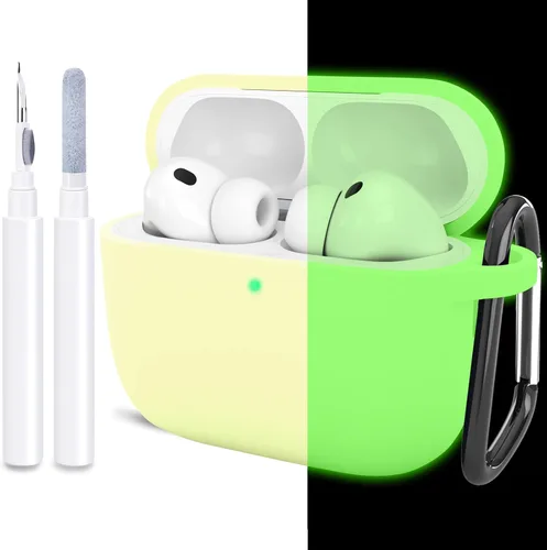 Miniatura 20 de Compatible con AirPods Pro 3, funda protectora de silicona suave con kit de limpieza de llavero para mujeres y hombres para Apple AirPods Pro de 3ª