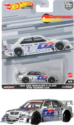 Hot Wheels Car Culture Circuit Legend, Premium escala 1:64 fundido a presión 1994 AMG Mercedes Clase C DTM Touring Car, vehículo coleccionable