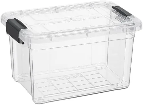 Miniatura 16 de Superio Caja de Almacenamiento Transparente con Tapa, Contenedores de Plástico de 1.85 Quart para Organizar, Cajas Apilables, Libres de BPA, No