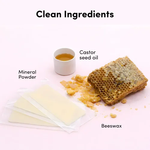 Miniatura 6 de Parissa Tiras naturales de cera para piernas y cuerpo Tiras grandes listas para usar, aptas para principiantes y suaves para pieles sensibles