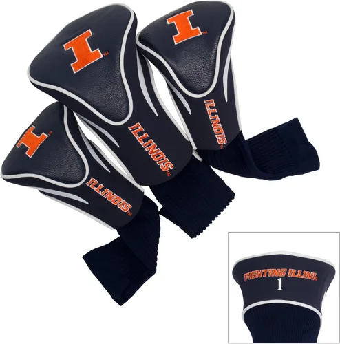 Miniatura 11 de Team Golf NCAA Numerado 1, 3 y X, se adapta a conductores de gran tamaño, utilidad, clubes de rescate y calles, forro de terciopelo para protección