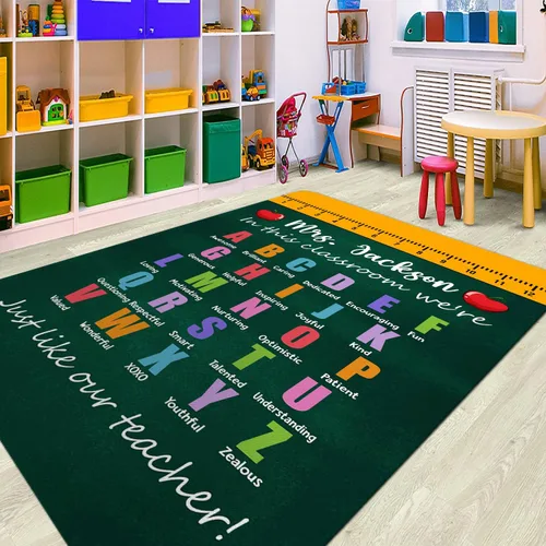 Miniatura 9 de Alfombras de aula primaria, alfombra de lápiz Colroful, 2 x 3, 3 x 5, 4 x 6, 5 x 8, alfombras educativas para habitación de estudiantes, alfombra