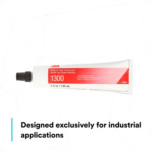 Miniatura 4 de 3M Neopreno adhesivo de alto rendimiento para juntas y caucho 1300, color amarillo, grado industrial, resistente, para unión de juntas, tubo de 5 fl