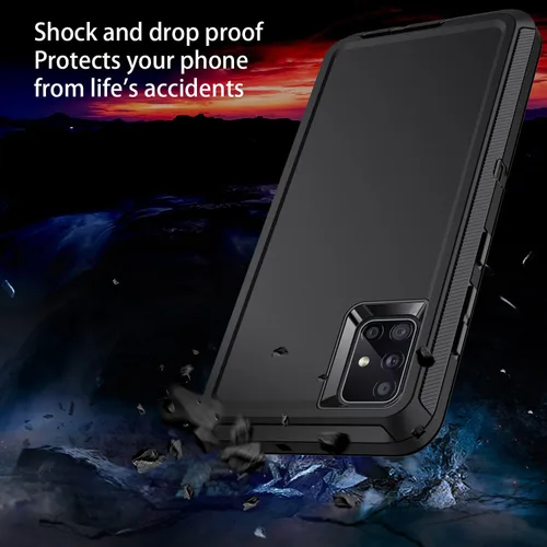 Miniatura 2 de Funda para Galaxy A51 5G, [sin protector de pantalla] a prueba de golpes, a prueba de caídas, a prueba de polvo, protección de 3 capas, resistente