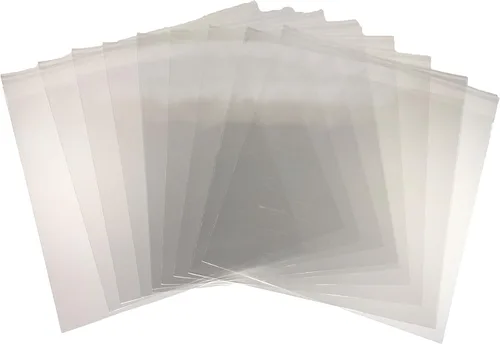 Miniatura 6 de (100) Fundas exteriores de registro de 12 pulgadas, fundas exteriores resellables, poliéster HD extremo de 3 mil, 12 3/4 x 12 1/2 pulgadas. Record
