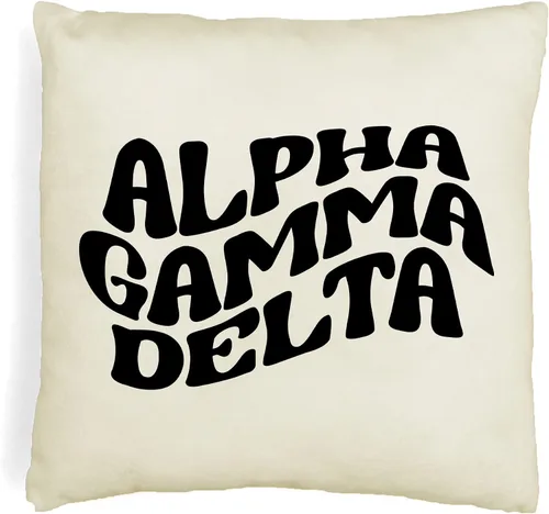 Miniatura 17 de sockprints Mod Alpha Chi Omega - Funda de almohada de 18 x 18 pulgadas, fundas de almohada de hermandad de mujeres - Almohada decorativa