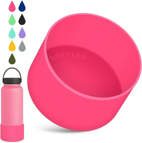Miniatura 11 de WUQID Protective Silicone Boot Sleeve for 12oz-40oz Hydro Sport Flask/Stanle Water Bottles Tumbler Anti-Slip Bottom Sleeve Cover for All Water