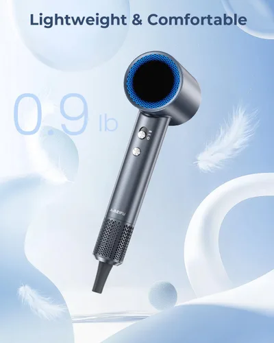 Miniatura 4 de Secador de pelo, 150000 RPM secador de pelo profesional de alta velocidad, secador de pelo iónico negativo para secado rápido, secador de pelo