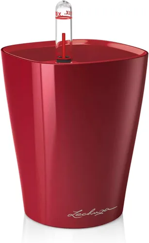 Miniatura 4 de Lechuza 14949 Mini Deltini - Maceta de riego automático para uso en interiores y exteriores, 4 x 4 x 5 pulgadas, color carbón