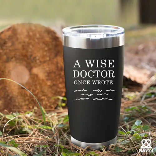 Miniatura 6 de Una vez un sabio médico escribió Taza de viaje para médicos Regalos para médicos Estudiantes de medicina MD Profesional médico DR Taza de viaje