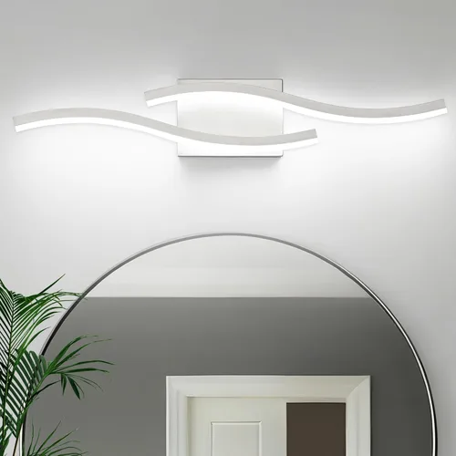 Miniatura 19 de PRESDE Lámpara LED de Tocador de Baño de 24", Moderna Luminaria de Barra de Pared Negra Sobre Espejo Regulable 3CCT