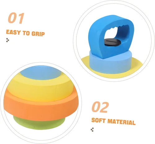 Miniatura 9 de Abaodam 1 par de mancuernas de agua ajustables de Eva para gimnasia ligera flotante para natación, preescolar, ejercicios de brazo, mancuernas