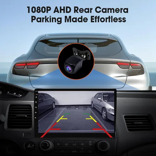 Miniatura 5 de Haudio Estéreo de coche Android para Honda Civic 2006-2011, pantalla táctil doble DIN de 10.1 pulgadas, CarPlay inalámbrico y Android Auto, GPS, FM