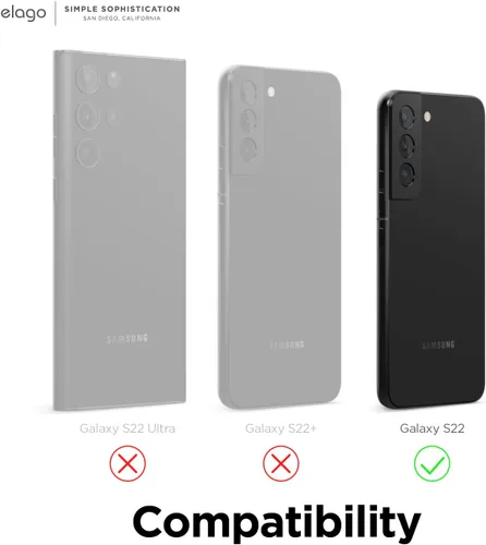 Miniatura 2 de elago Armor - Funda compatible con Samsung Galaxy S22 de 6.1 pulgadas, protección contra caídas de grado militar de EE. UU., funda protectora