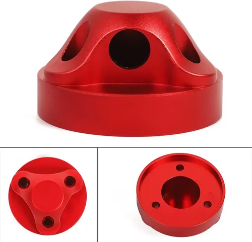 Miniatura 4 de Cubierta base de radio de aluminio rojo para Jeep Wrangler JL JLU JK JKU JT 2007-2021