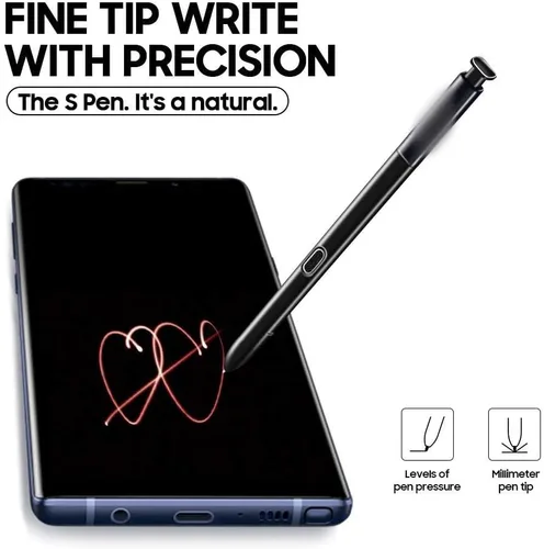 Miniatura 6 de Note 9 S Pen WithBluetooth - Bolígrafo de repuesto para Samsung Galaxy Note 9 Note 9 5G Stylus Pen S Pen (negro)