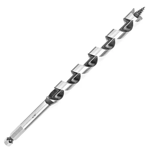 Miniatura 34 de Broca de taladro de 1-1/2 pulgadas x 9 pulgadas para madera, vástago hexagonal de 1-1/2 pulgadas, broca larga para madera suave y dura, plástico
