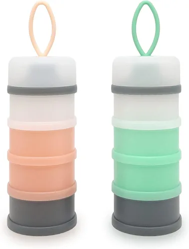Miniatura 8 de Dosificador de fórmula para bebés, contenedor de fórmula, contenedor portátil de leche en polvo, contenedor de almacenamiento de viaje