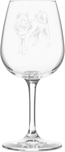 Miniatura 495 de Copa de vino de 12.75 onzas con diseño de perro grabado