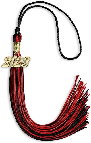 Miniatura 143 de Endea Graduation - Borla de doble color mixto con fecha dorada (negro/dorado antiguo, 2021)