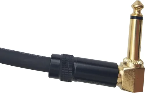 Miniatura 3 de Audio2000'S E28125 - Cable de audio recto TS de 1/4 de pulgada chapado en oro de 1/4 de pulgada (25 pies), chapado en oro, 1/4 de pulgada, cable