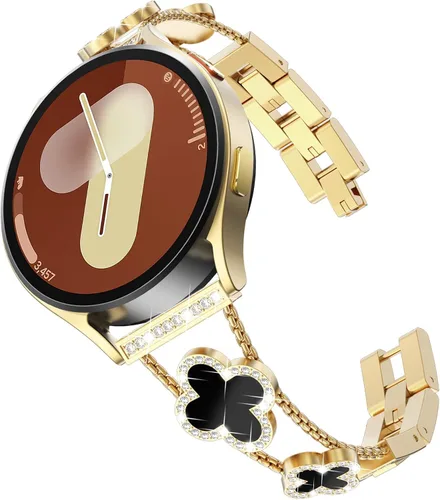 Miniatura 54 de KADES Compatible with Samsung Galaxy Watch 8/8 Classic / 7/6 / 5/4 Band, 40mm 44mm 45mm 47mm, Luxury Diamond Bracelet Chain Band for Women, Bling