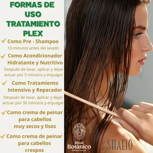 Miniatura 8 de RITUAL BOTANICO Kit4 Crecimiento Acelerado Ultra Reparador: Champú de Romero, Mascarilla Hidratante para el Cabello, Acondicionador Intensivo PLEX