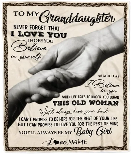 Miniatura 20 de Manta personalizada con texto en inglés «To My Granddaughter from Grandma Grandpa Sunflower Never Forget That I Love You», manta de forro polar