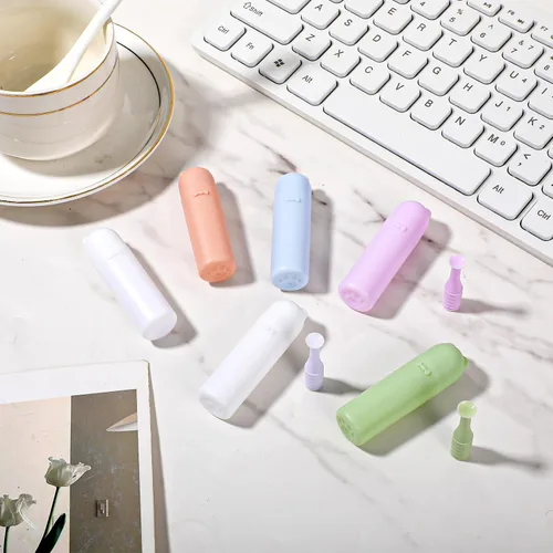 Miniatura 7 de 6 piezas de removedor de lentes de contacto de silicona suave, herramienta de inserción de contactos con bonita caja de almacenamiento, removedor