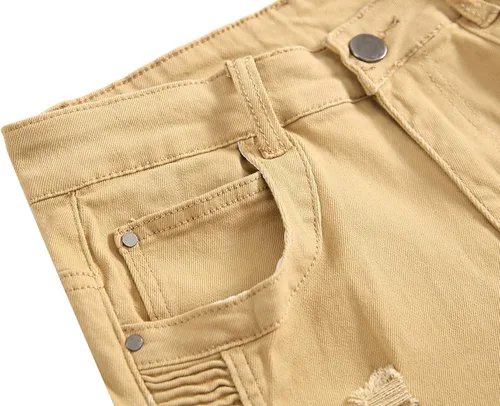 Miniatura 3 de QIMYUM Pantalones de mezclilla de corte ajustado para hombre