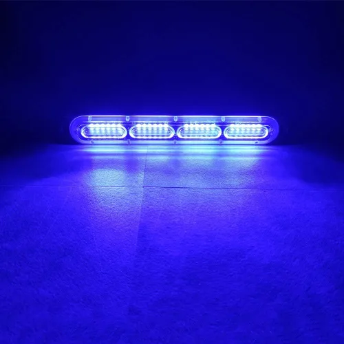 Miniatura 5 de Luces estroboscópicas de advertencia de emergencia, 2 unidades universales de 24 LED 72 W, montaje en superficie intermitente, color azul