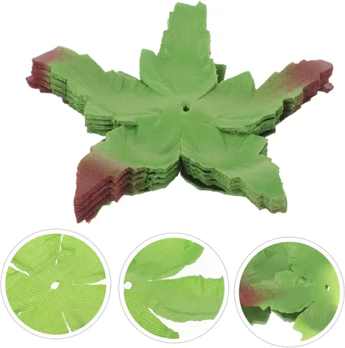 Miniatura 5 de EXCEART 50 sépalos de tela de cálices de rosas artificiales para manualidades, accesorios florales hechos a mano para ramos de boda, ramilletes