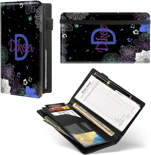 Miniatura 27 de Diseña Tus Propios Libros de Servicio con Nombre e Iniciales para Camareras, Dikoer Libro de Servicio de Camarero Personalizado con Nombre